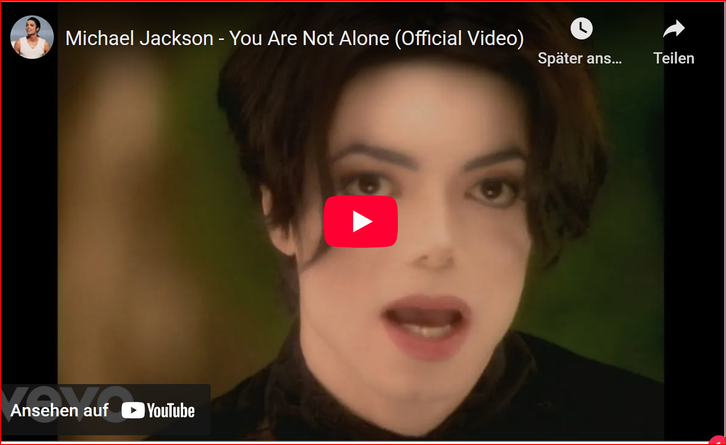Michael Jackson - Michael Jackson - You Are Not Alone (Official Video)